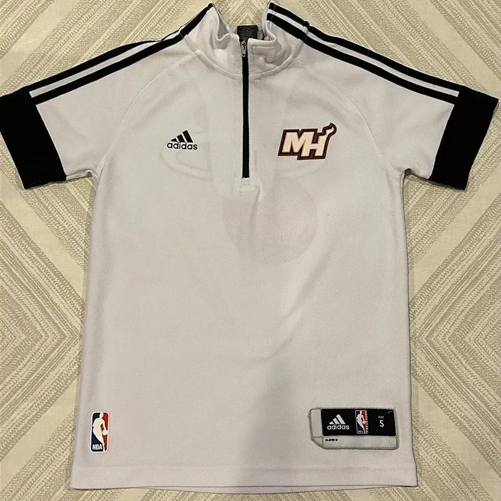 Adidas NBA Boys Miami Heat Game Time Shooting Shirt